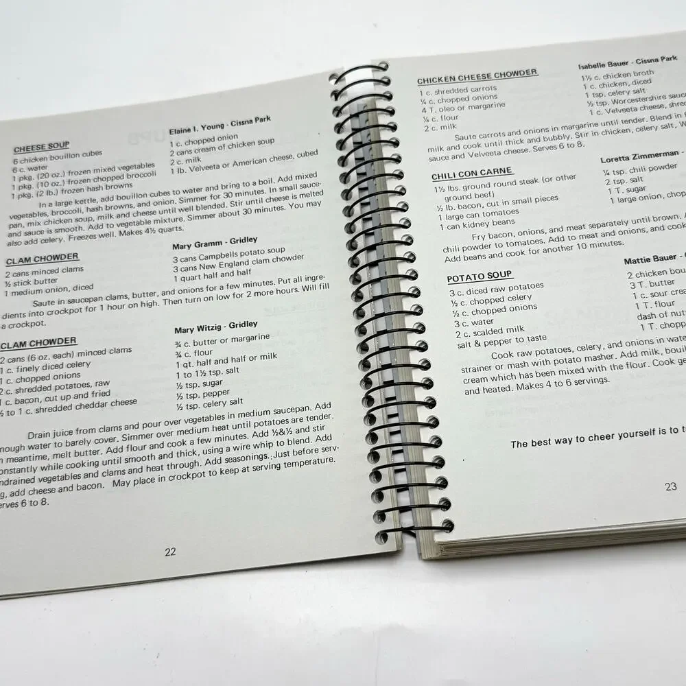 Fairbury Illinois Fairview Haven Cookbook Community Recipes Vintage 1980s 1990s